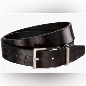 NWT Walter Hagen Men's Crocodile Belt~ Black~Alligator Design~Medium (34-36)~$40